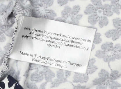 Laura Ashley Women's Black Floral Blouse, Size 12