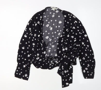 Whistles Women's Black Floral Blouse Size 4