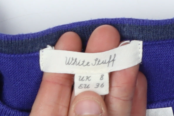 Womens UK Size 8 White Stuff Blue Pullover Jumper