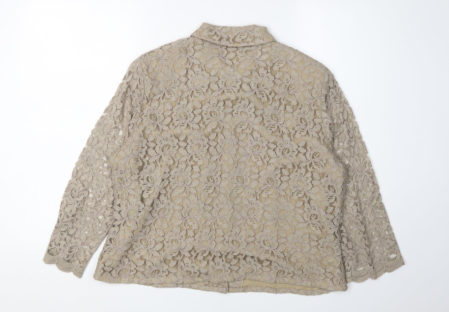 Womens UK Size 16 Eastex Beige  Blouse