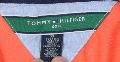 Womens UK Size XL Tommy Hilfiger Orange  Polo