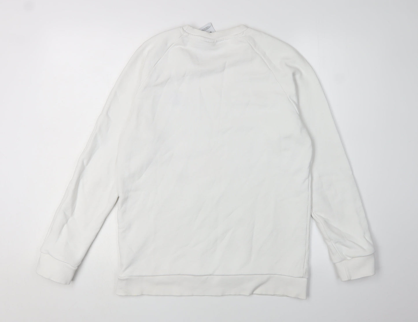 Adidas Unisex White Pullover Sweatshirt S Casual