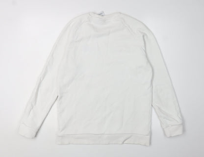 Adidas Unisex White Pullover Sweatshirt S Casual