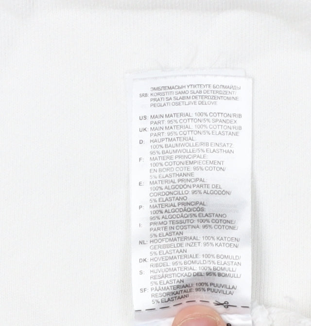 Adidas Unisex White Pullover Sweatshirt S Casual