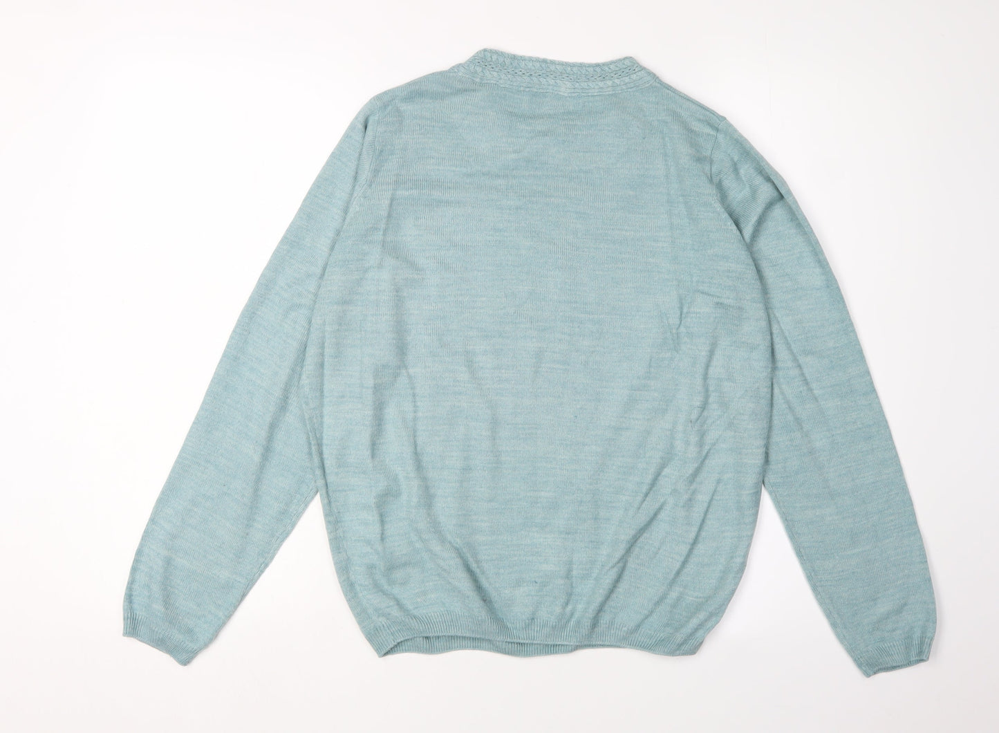 Honor Millburn Women's Blue Cable-Knit Pullover Jumper