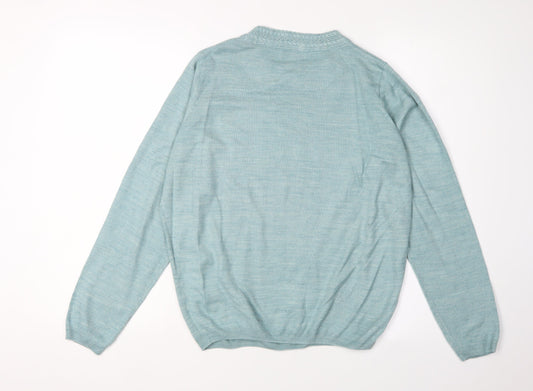 Honor Millburn Women's Blue Cable-Knit Pullover Jumper