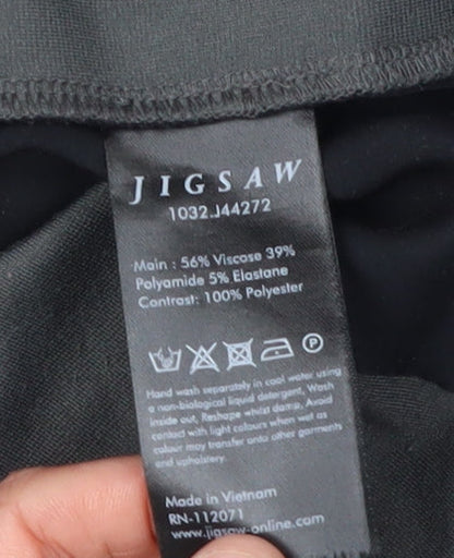 Jigsaw Women's Black Shift Dress - M Viscose Blend