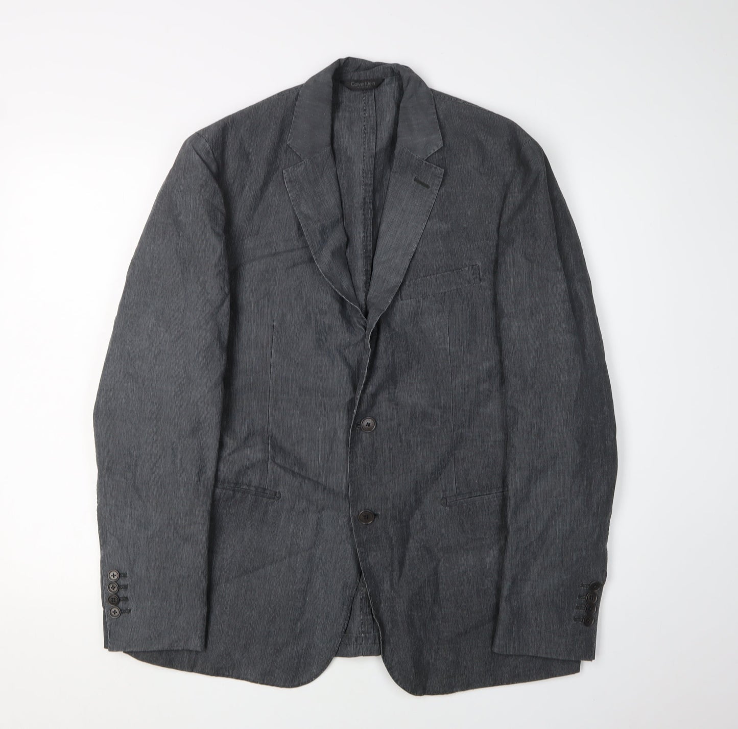 Mens UK Size 40 Calvin Klein Regular Grey Suit Jacket