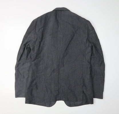 Mens UK Size 40 Calvin Klein Regular Grey Suit Jacket
