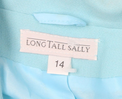 Long Tall Sally Blue Blazer, Women's Size 14, Lined