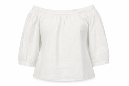 Womens UK Size 4 Tommy Hilfiger White Cropped Blouse