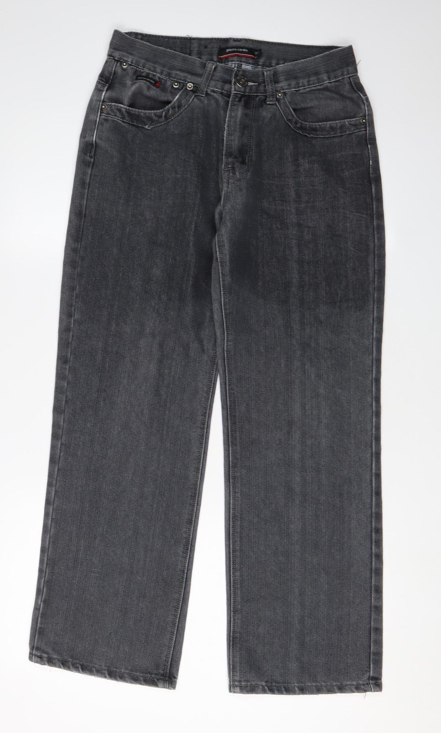 Mens UK Size 30S Pierre Cardin Regular Fit Straight Grey Jeans