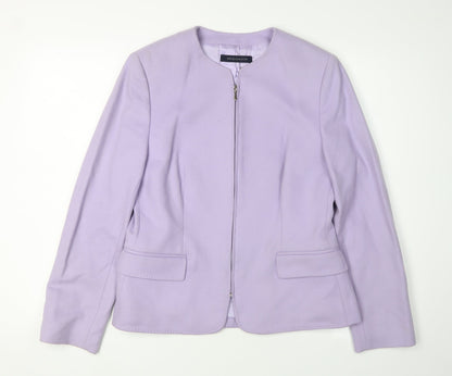 Windsmoor Women’s Purple Wool Blazer Jacket, Size 10