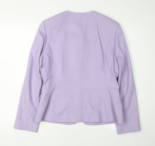 Windsmoor Women’s Purple Wool Blazer Jacket, Size 10