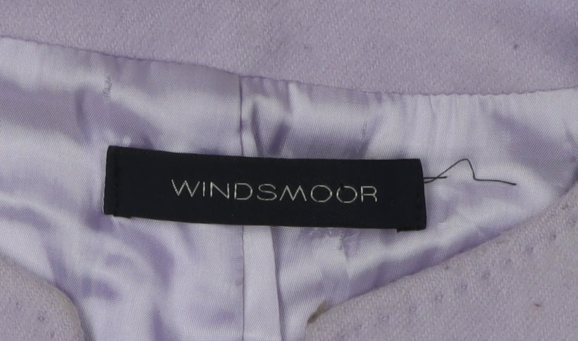 Windsmoor Women’s Purple Wool Blazer Jacket, Size 10
