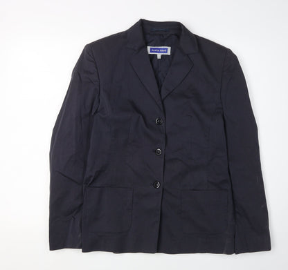 Austin Reed Women's Black Pinstripe Suit Jacket Size 10