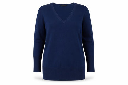 Dorothy Perkins Women's Blue V-Neck Pullover Jumper Size 12