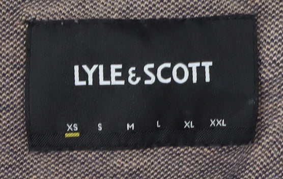Lyle & Scott Men's Brown Polo Shirt XS Short Sleeve Cotton