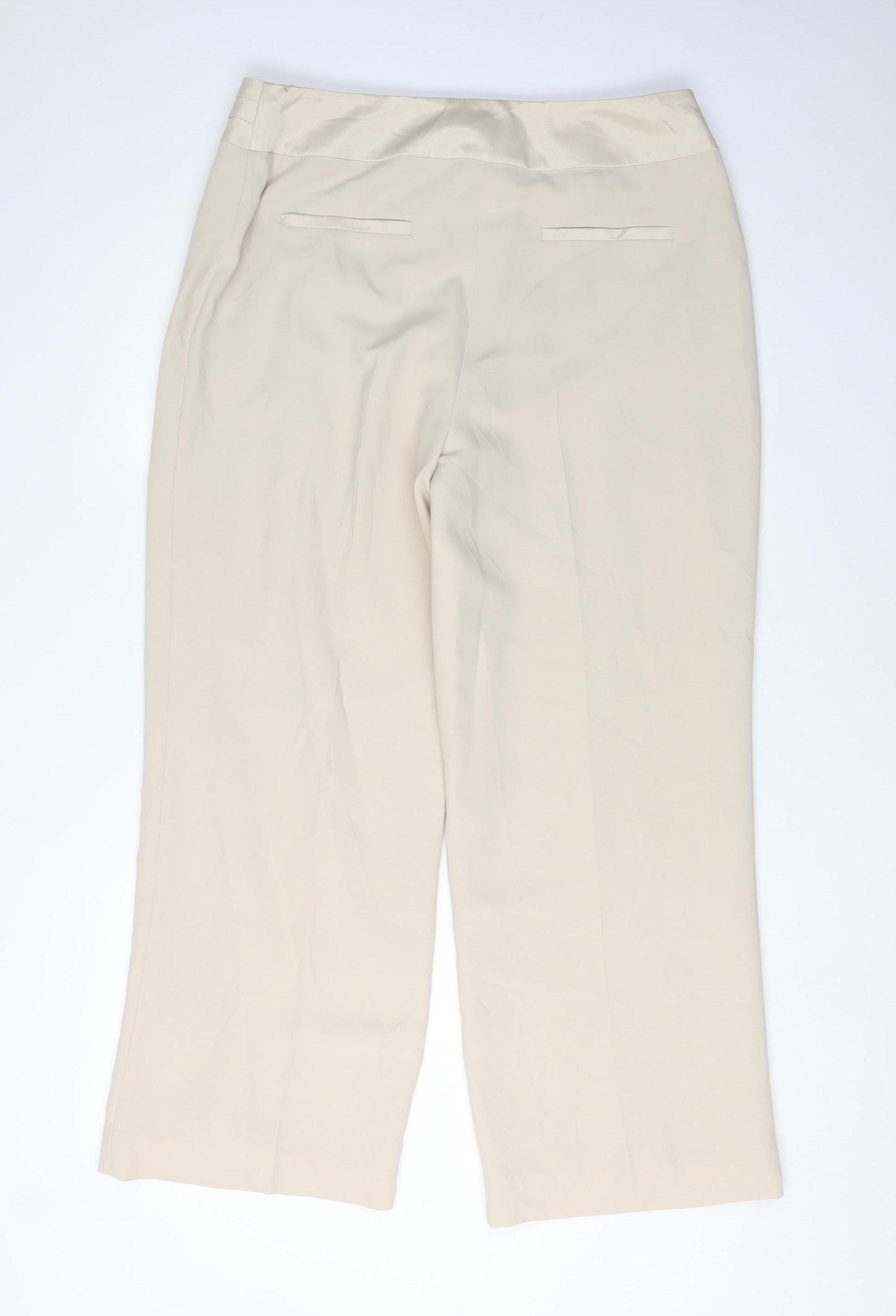 Womens UK Size 12 Viyella  Dress Pants Beige Trousers