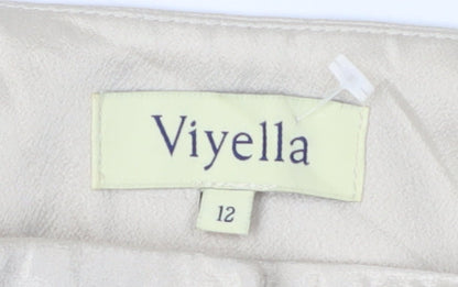 Womens UK Size 12 Viyella  Dress Pants Beige Trousers