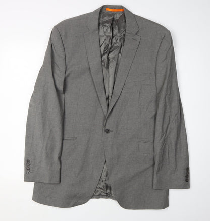 Mens UK Size 42 Ben Sherman Regular Grey Suit Jacket