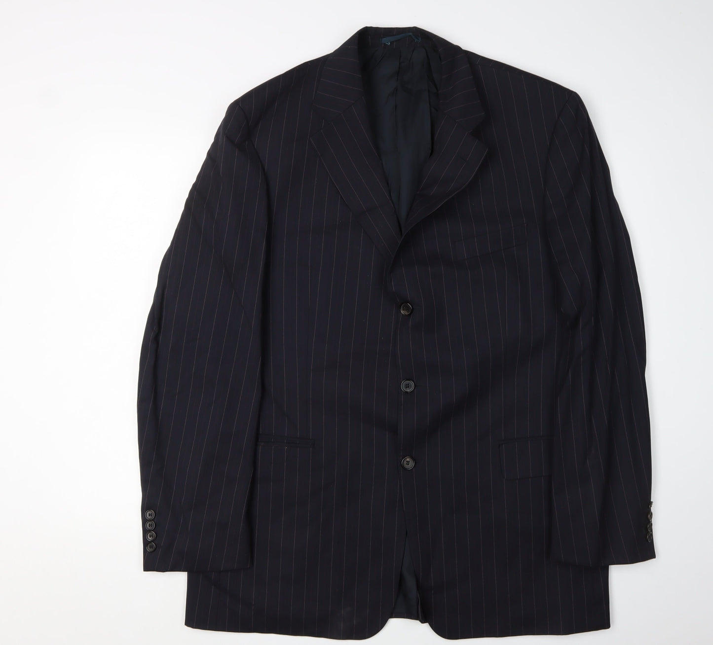 Mens UK Size 44 HUGO BOSS Regular Blue Suit Jacket