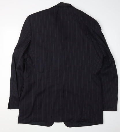 Mens UK Size 44 HUGO BOSS Regular Blue Suit Jacket