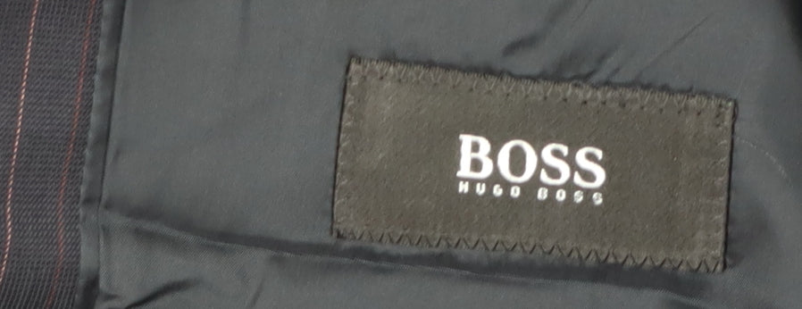 Mens UK Size 44 HUGO BOSS Regular Blue Suit Jacket