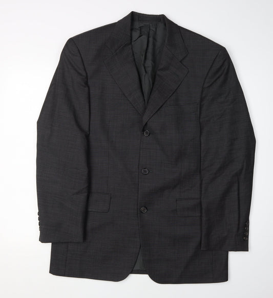 Mens UK Size 38 HUGO BOSS Regular Black Suit Jacket