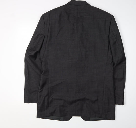 Mens UK Size 38 HUGO BOSS Regular Black Suit Jacket