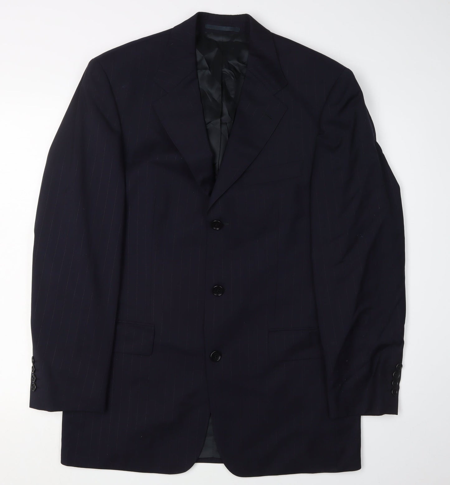 Mens UK Size 38 HUGO BOSS Regular Blue Suit Jacket
