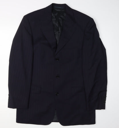 Mens UK Size 38 HUGO BOSS Regular Blue Suit Jacket