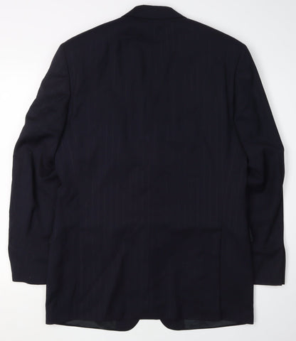 Mens UK Size 38 HUGO BOSS Regular Blue Suit Jacket