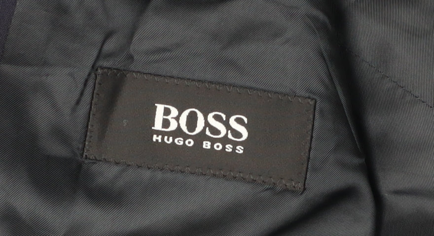 Mens UK Size 38 HUGO BOSS Regular Blue Suit Jacket