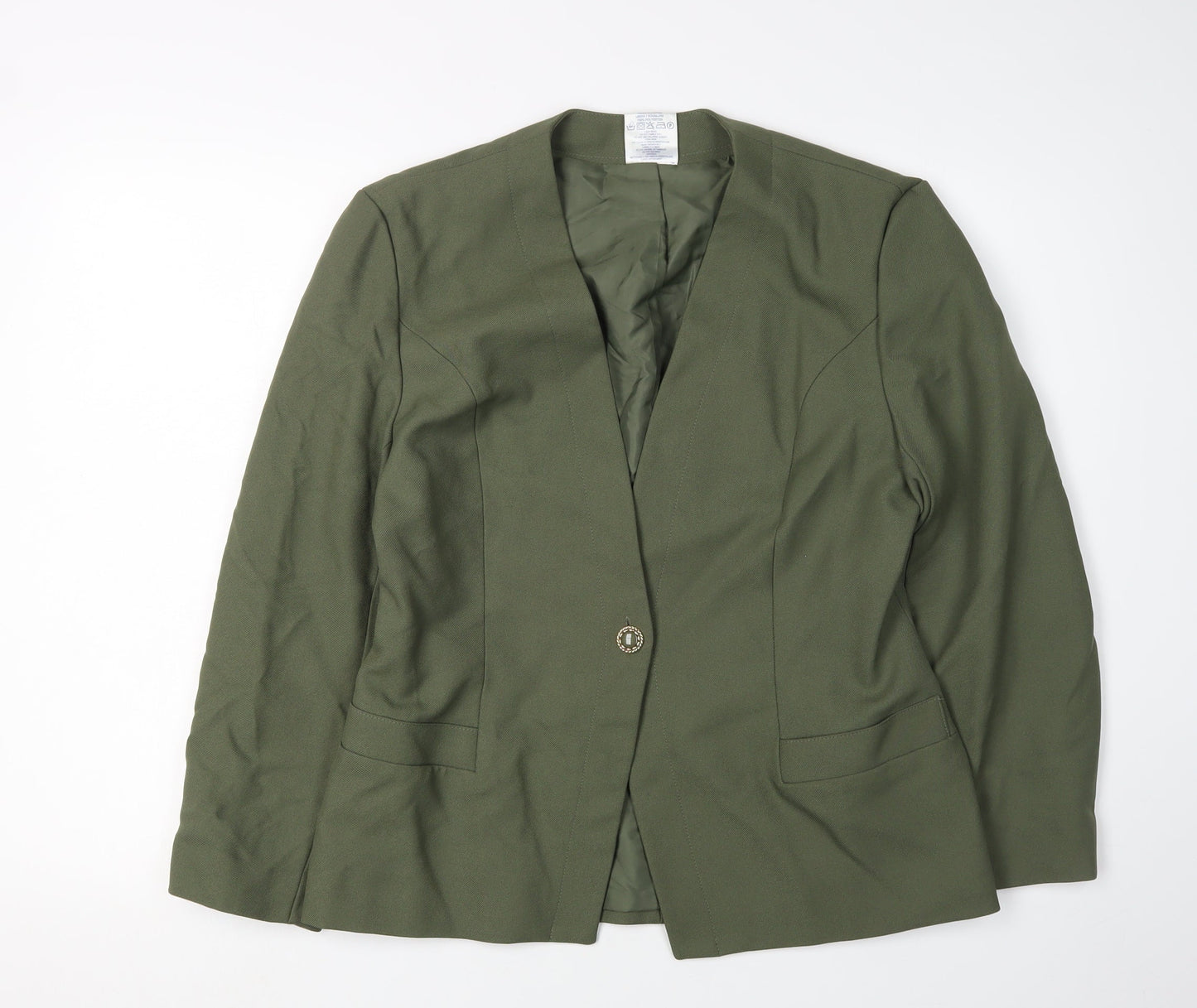 Eastex Women's Green Suit Jacket Size 12 Lined