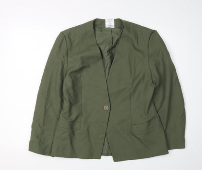 Eastex Women's Green Suit Jacket Size 12 Lined