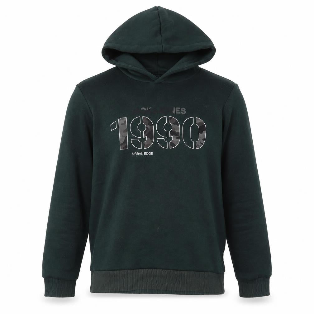 Mens UK Size M JACK & JONES Green Pullover Hoodie