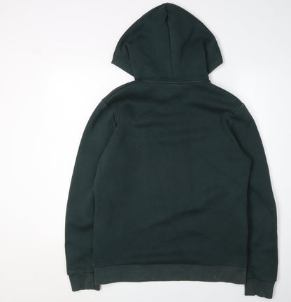 Mens UK Size M JACK & JONES Green Pullover Hoodie