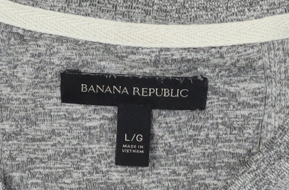 Banana Republic Men's Grey Pullover Jumper L