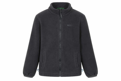Front view of Mountain Warehouse boys’ black 3-in-1 fleece jacket 7 years