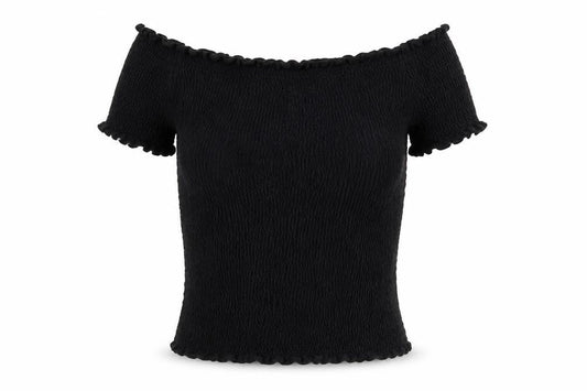 Womens UK Size 6 Marks and Spencer Black Basic T-Shirt