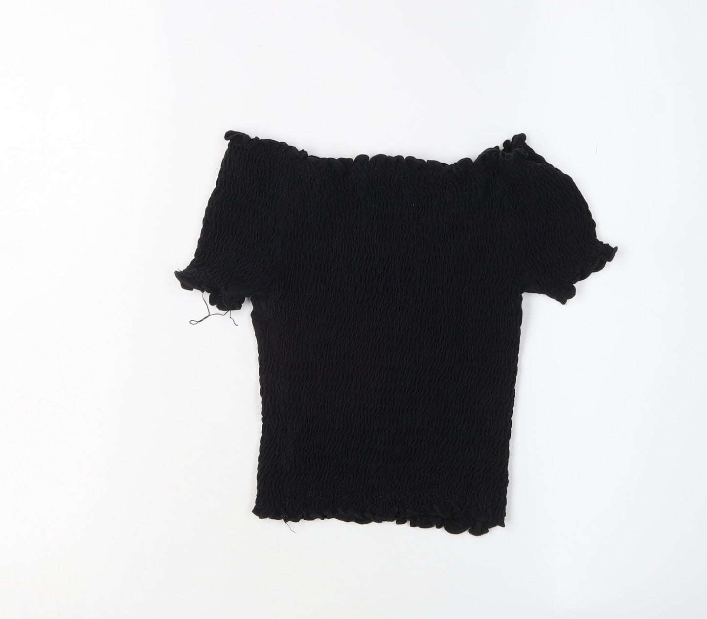 Womens UK Size 6 Marks and Spencer Black Basic T-Shirt