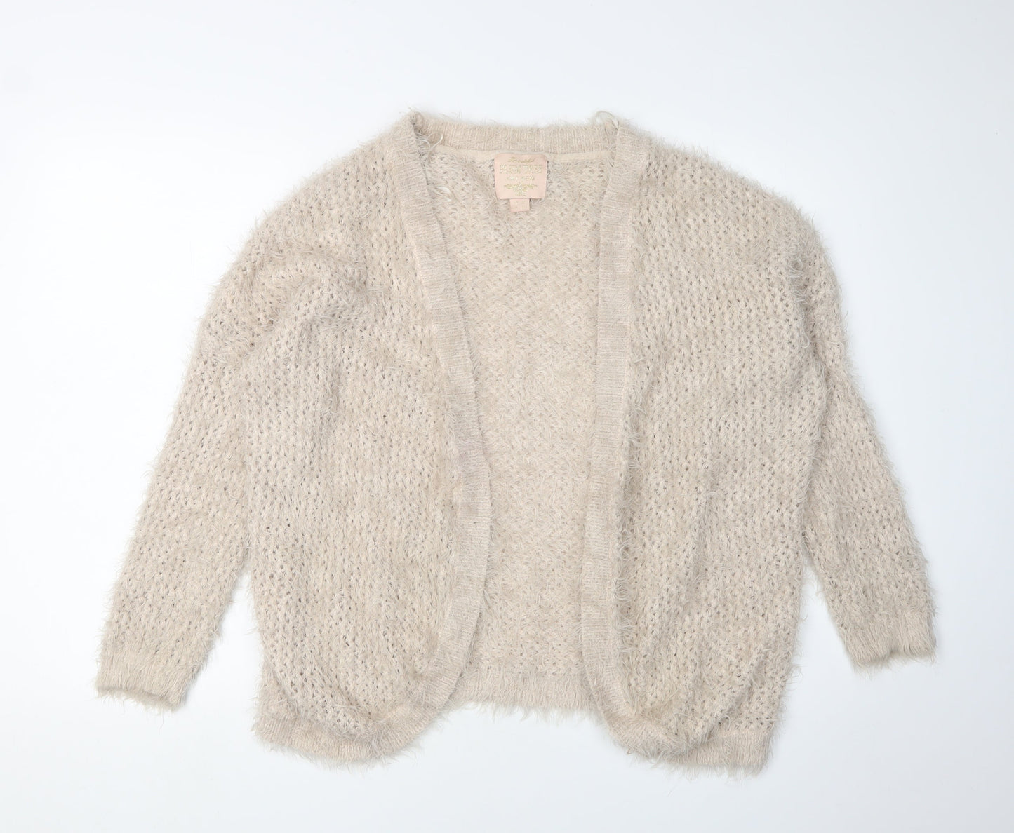 Beautiful Plum Tree Women's Beige Cardigan, Size 12