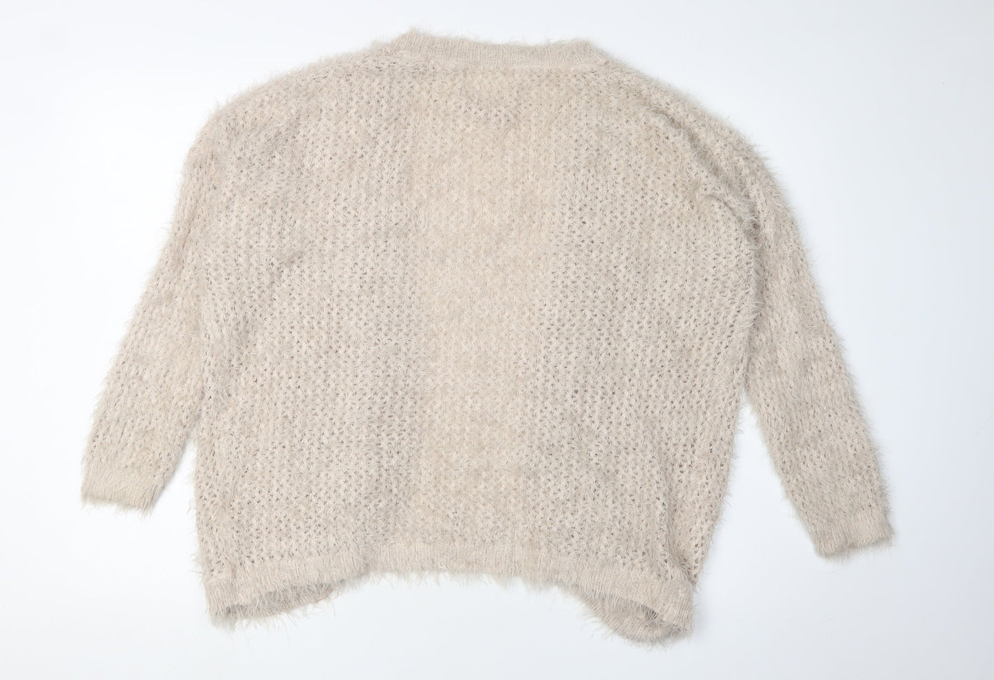 Beautiful Plum Tree Women's Beige Cardigan, Size 12
