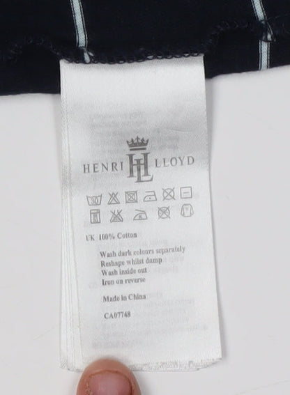Womens UK Size S Henri Lloyd Blue Basic T-Shirt