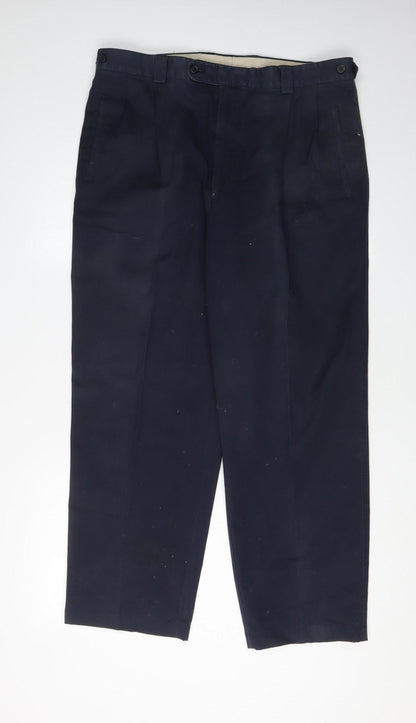 Austin Reed Men's Black Dress Pants 36S Cotton