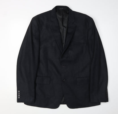 Mens UK Size 44 Jeff Banks Regular Black Suit Jacket