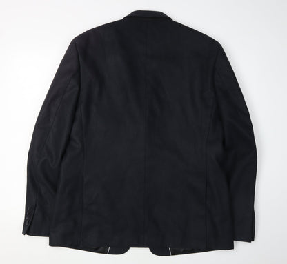 Mens UK Size 44 Jeff Banks Regular Black Suit Jacket