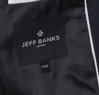 Mens UK Size 44 Jeff Banks Regular Black Suit Jacket
