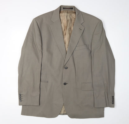 Mens UK Size 44 Jeff Banks Regular Grey Suit Jacket